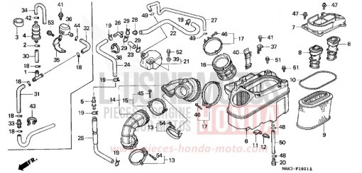 FILTRE A AIR (2) VT1100C2X de 1999